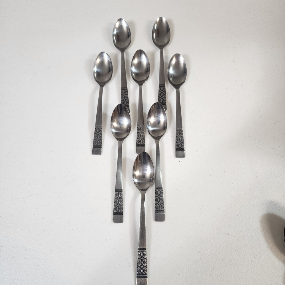 Roger's Stainless Japan Casa Vista Set Of 8 Short Handle Teaspoon